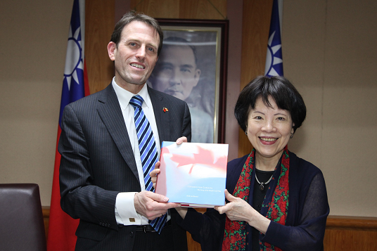 The Canadian Delegation Representing Members of Parliament led by Mr. John Weston, Chairperson of the Canada-Taiwan Parliamentary Friendship Group Visited Taiwan on April 19, 2013