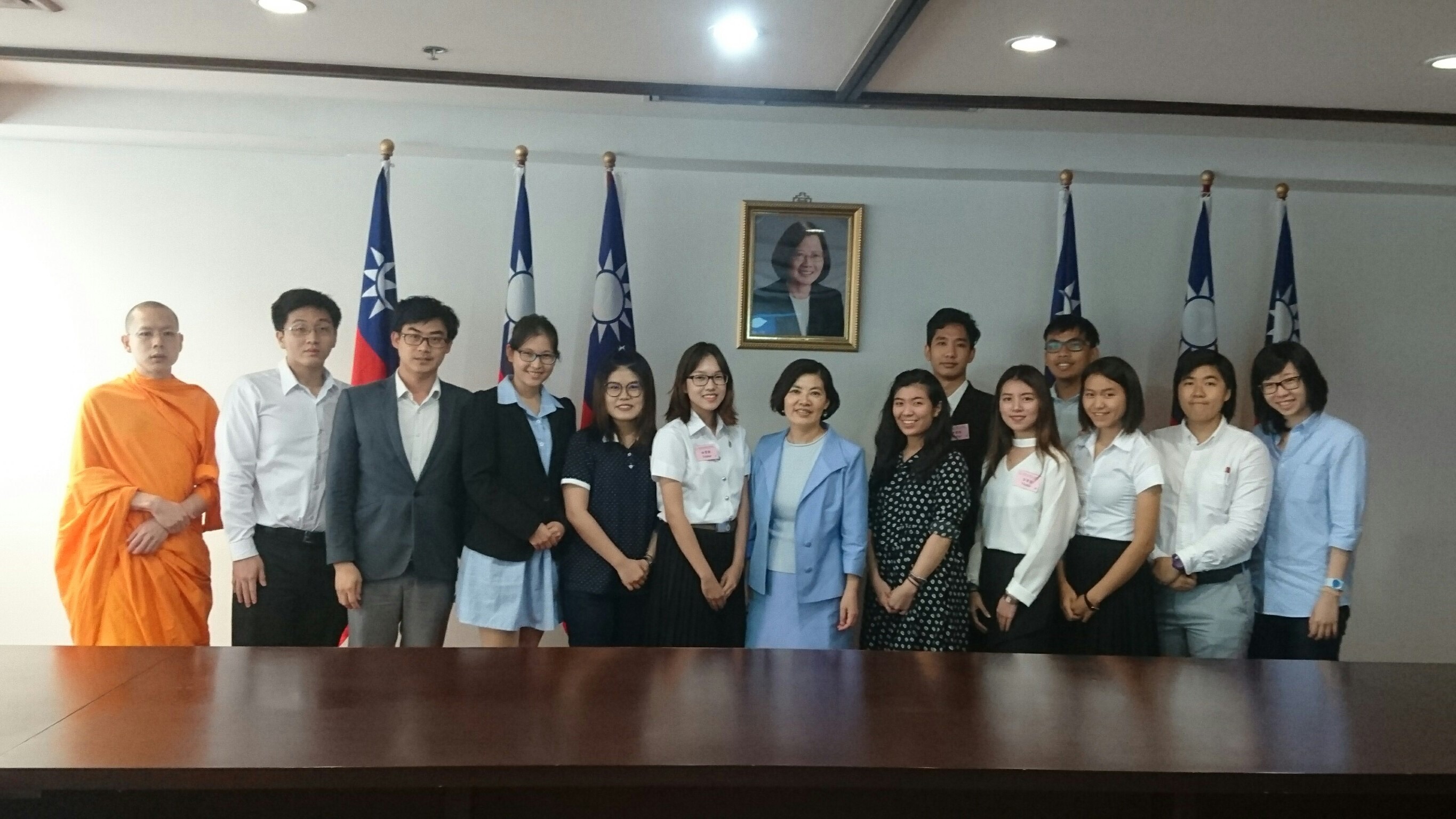 Thai Recipients of a 2016 Taiwan Scholarship Beginning their Study Journey to Taiwan