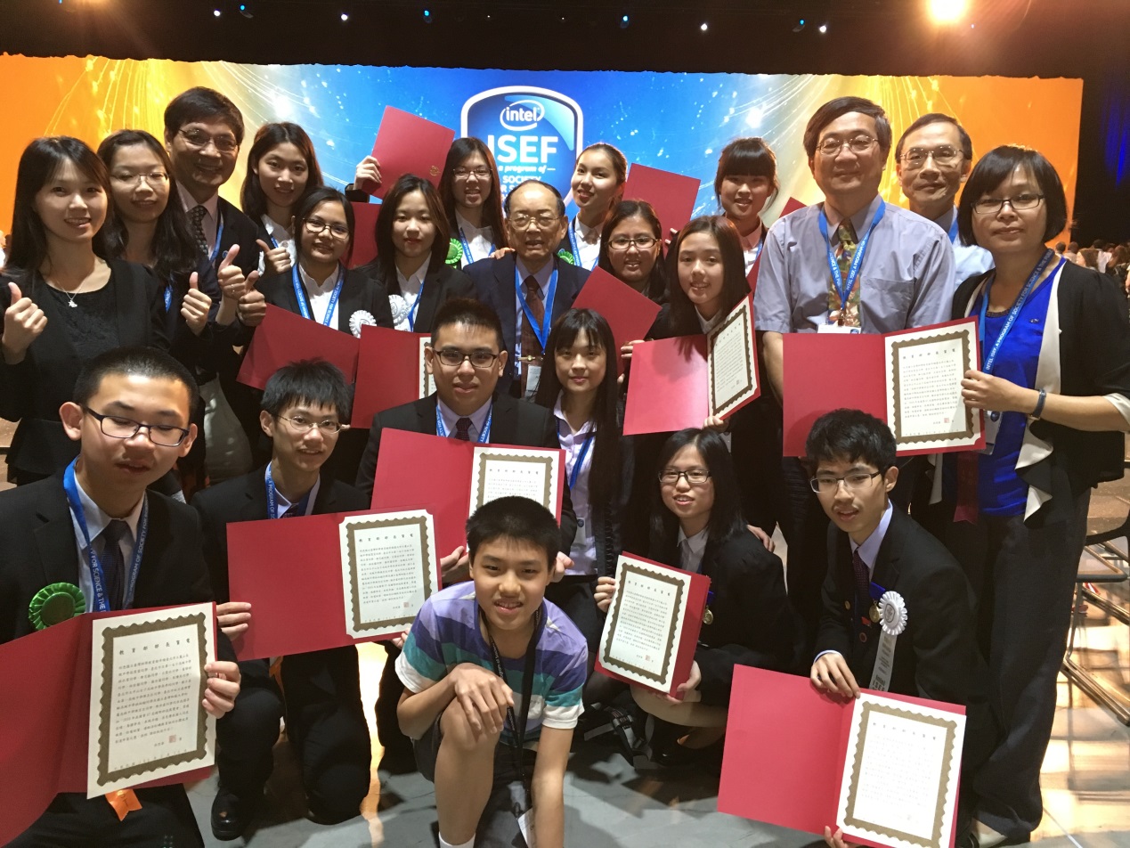 11 Outstanding Taiwanese Students Win Prizes at the 2016 Intel International Science & Engineering Fair
