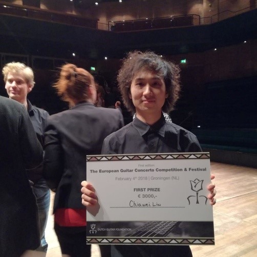 Taiwanese student wins the 1st European Guitar Concerto Competition in the Netherlands