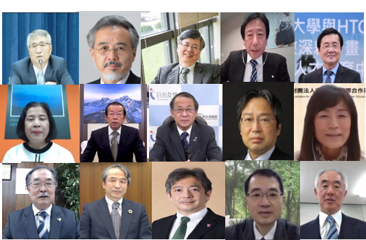 The speakers at the 3rd Taiwan–Japan University Presidents Forum