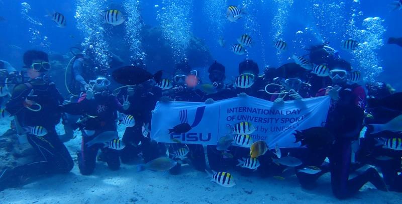 CTUSF took participants to Green Island to experience scuba diving, becoming the first IDUS underwater celebratory activity globally. Photo by CTUSF