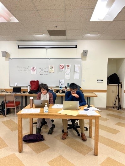 The exam invigilators for the computerized TOCFL Chinese language proficiency tests